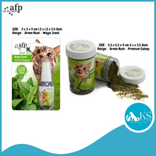 Load image into Gallery viewer, AFP - All For Paws - Premium Catnip 25g / Green Rush Magic Scent Spray For Cats 30ml Cat Treats
