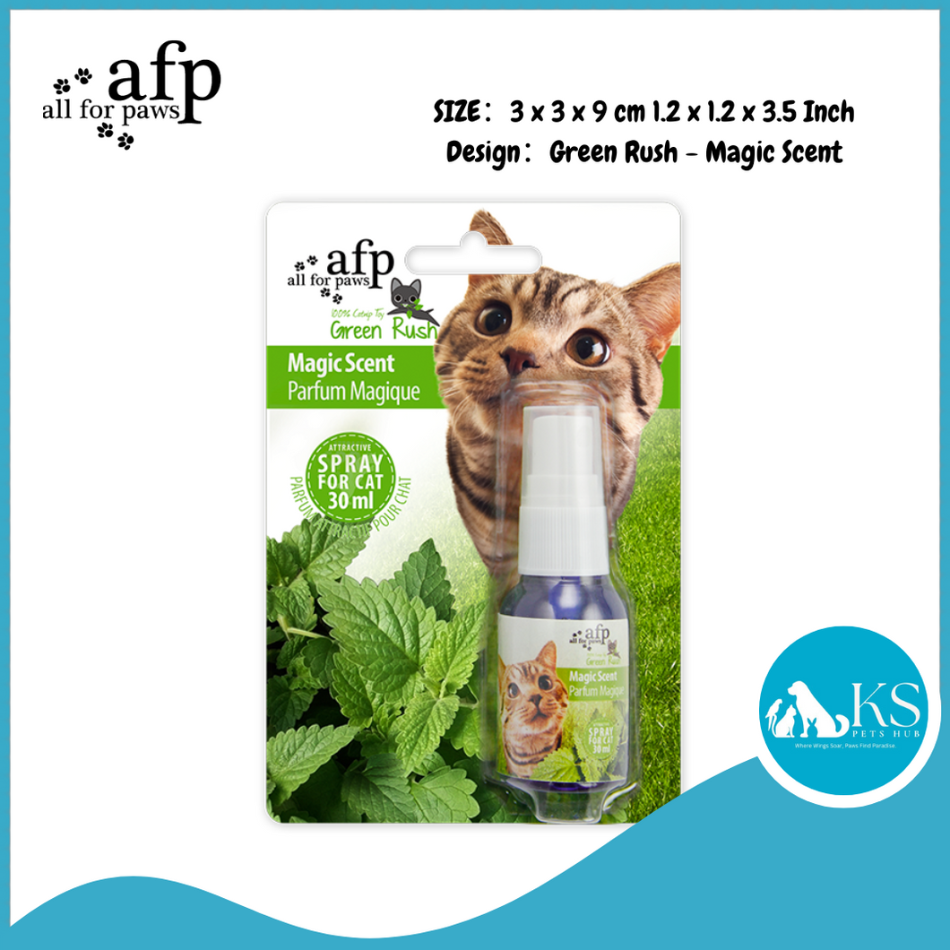 AFP - All For Paws - Green Rush Magic Scent Spray For Cats 30ml