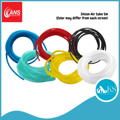 ANS Silicon Air tube 5m Fish & Aquatic Various Color / Crystal Clear
