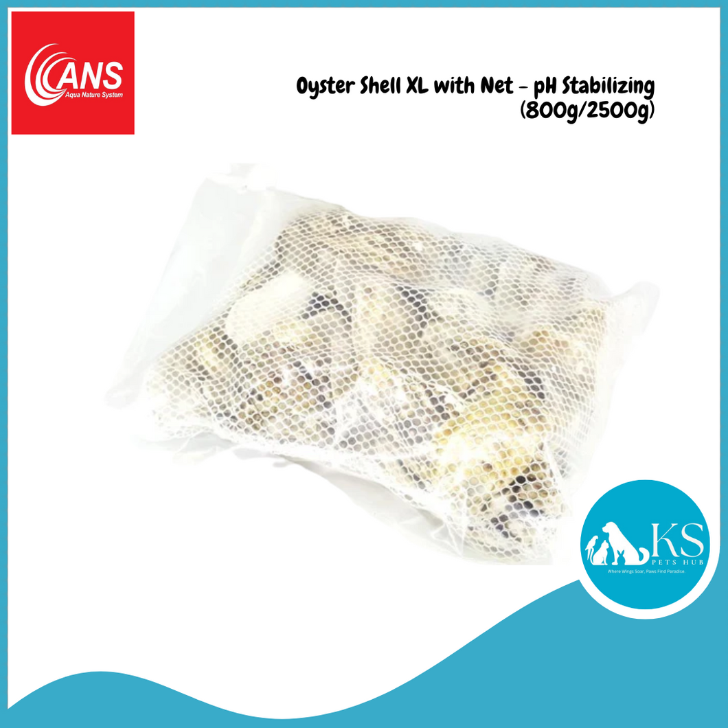 ANS Oyster Shell XL with Net - pH Stabilizing (800g/2500g) Fish & Aquatic