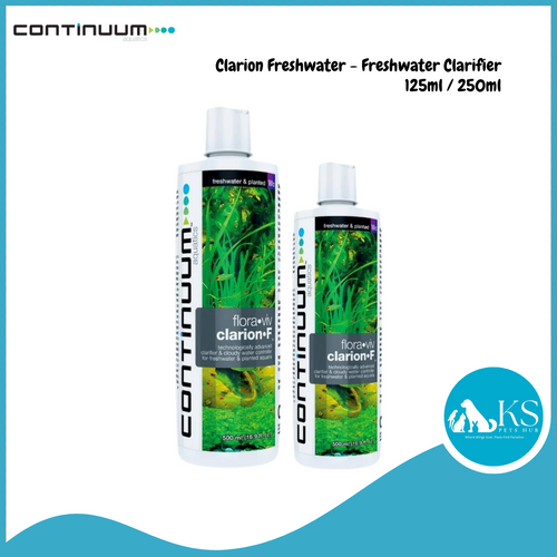 CONTINUUM Clarion Freshwater - Freshwater Clarifier 125ml / 250ml Fish & Aquatic