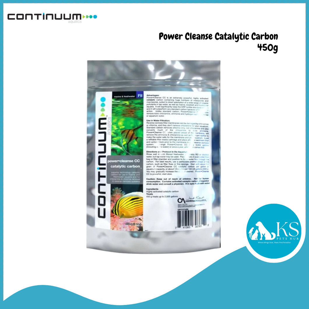 CONTINUUM Power Cleanse Catalytic Carbon 450g Fish & Aquatic