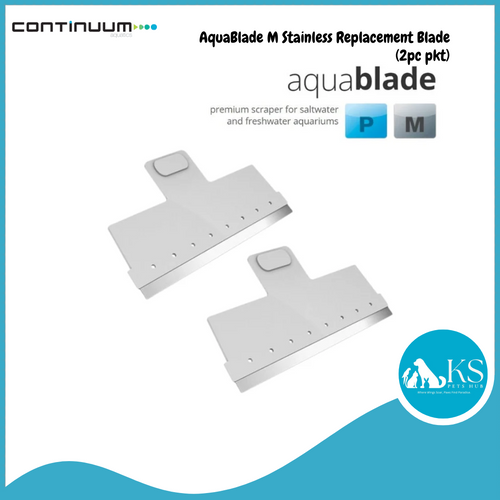 CONTINUUM AquaBlade M Stainless Replacement Blade (2pc pkt) Fish & Aquatic