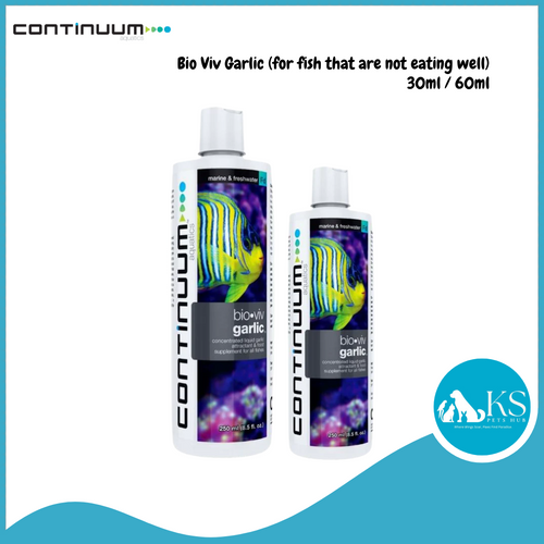 CONTINUUM Bio Viv Garlic (for fish that are not eating well) 30ml / 60ml Fish & Aquatic