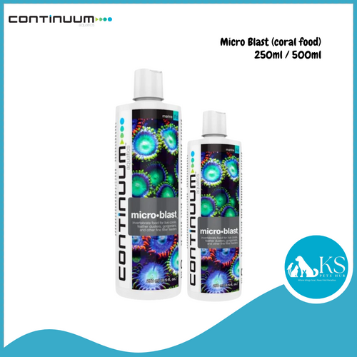 CONTINUUM Micro Blast (coral food) 250ml / 500ml Fish & Aquatic