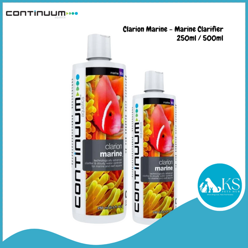 CONTINUUM Clarion Marine - Marine Clarifier 250ml / 500ml Fish & Aquatic