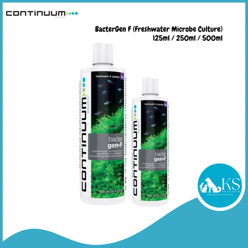 CONTINUUM BacterGen F (Freshwater Microbe Culture) 125ml / 250ml / 500ml Fish & Aquatic