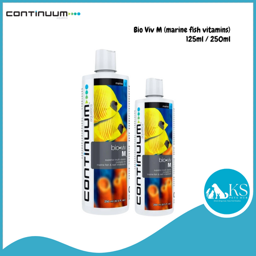 CONTINUUM Bio Viv M (marine fish vitamins) 125ml / 250ml Fish & Aquatic
