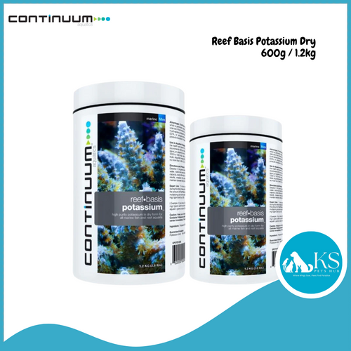 CONTINUUM Reef Basis Potassium Dry 600g / 1.2kg Fish & Aquatic