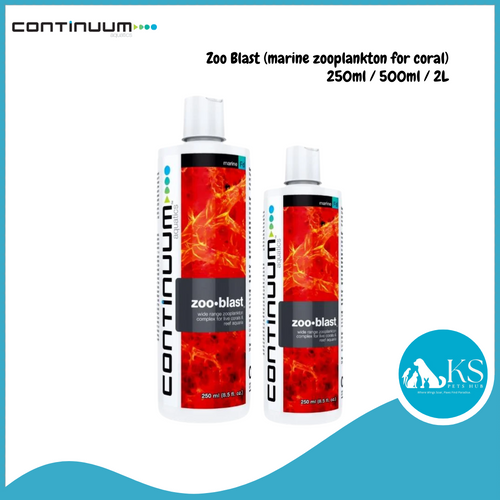 CONTINUUM Zoo Blast (marine zooplankton for coral) 250ml / 500ml / 2L Fish & Aquatic
