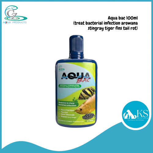 CZ Aqua Aqua bac 100ml (treat bacterial infection arowana stingray tiger fins tail rot) Fish & Aquatic
