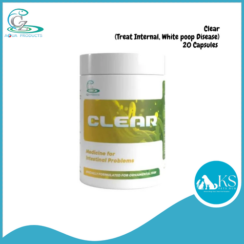 CZ Aqua Clear (Treat Internal, White poop Disease) 20 Capsules Fish & Aquatic