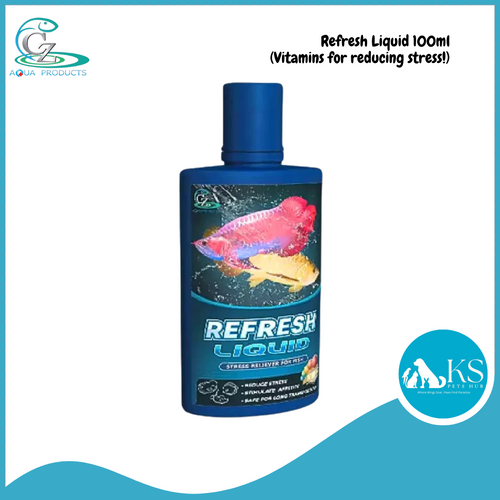 CZ Aqua Refresh Liquid 100ml (Vitamins for reducing stress!) Fish & Aquatic