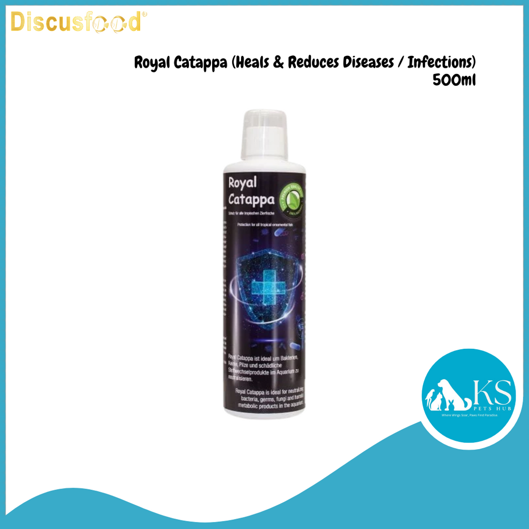 DiscusFood Royal Catappa (Heals & Reduces Diseases / Infections) 500ml Fish & Aquatic
