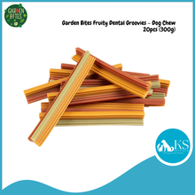 Load image into Gallery viewer, Laroy Garden Bites Fruity Dental Groovies Dog Treats 20pcs / 300g