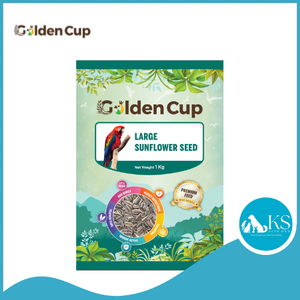 Golden Cup Large Sunflower Seeds 1kg for Parrot Birds Treats