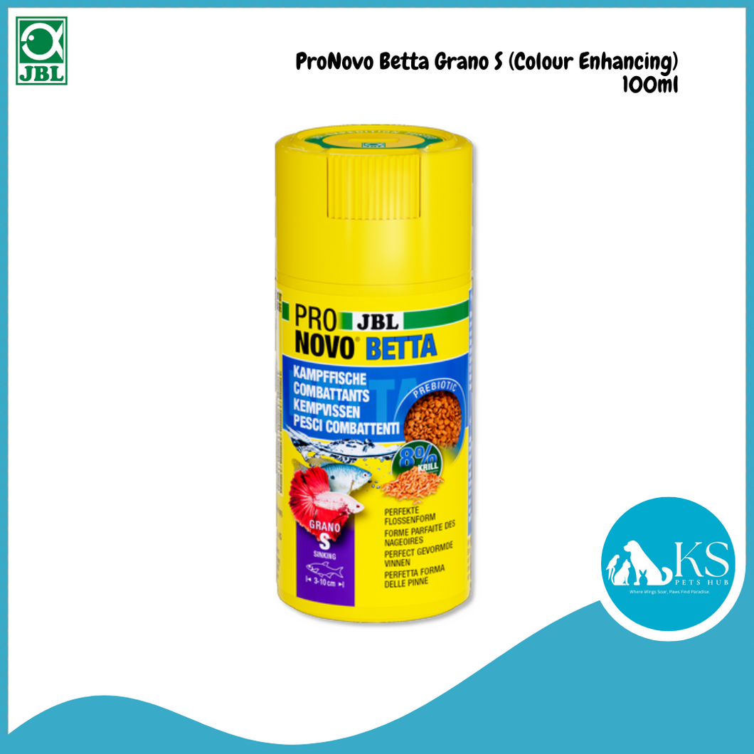 JBL ProNovo Betta Grano S (Colour Enhancing) 100ml Fish Feed