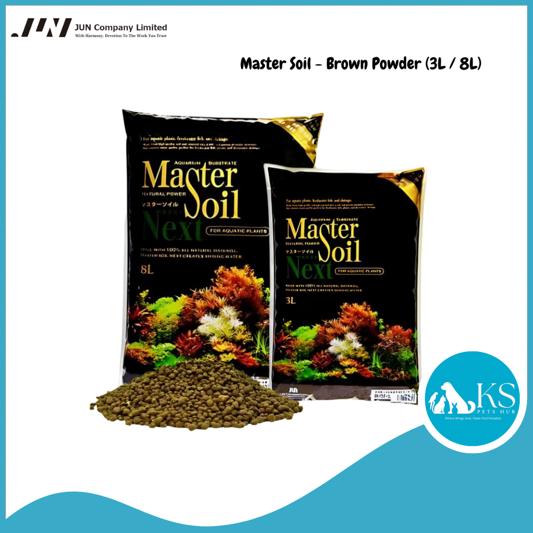 JUN Master Soil - Brown Powder (3L / 8L) Fish & Aquatic