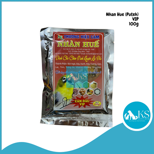 Thuong Hieu Cam Nhan Hue VIP Puteh Song Bird Food 100g