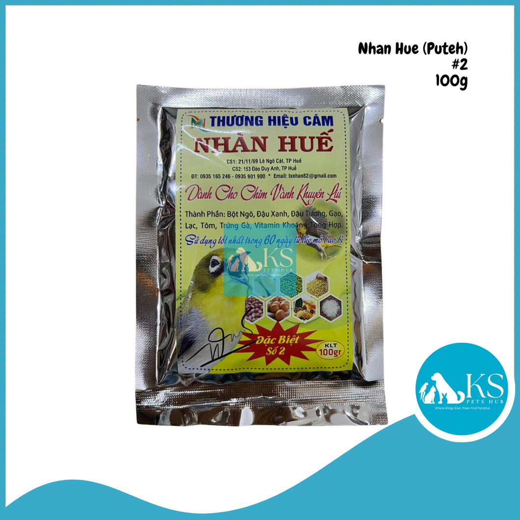 Vietnam Thuong Hieu Cam Nhan Hue #2 Puteh Song Bird Food 100g