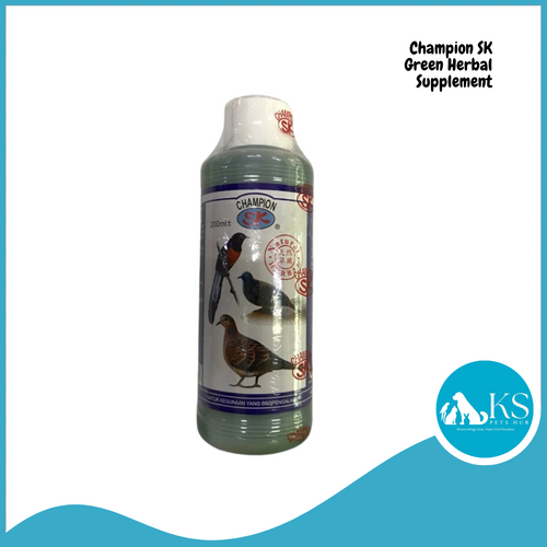 Champion SK Green Herbal Supplement 200ml Song Bird Feed