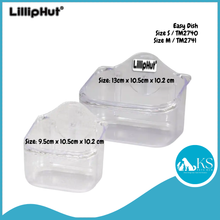 Load image into Gallery viewer, Lilliphut Easy Transparent Food Bowl (TM2740(S)) / (TM2741 (M)) For Small Animals