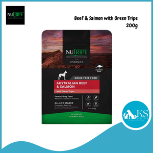 Nutripe Essence Australian Beef and Salmon with Green Tripe Dog Feed