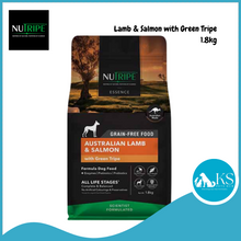 Load image into Gallery viewer, Nutripe Essence Australian Lamb and Salmon with Green Tripe 1.8kg Dog Feed