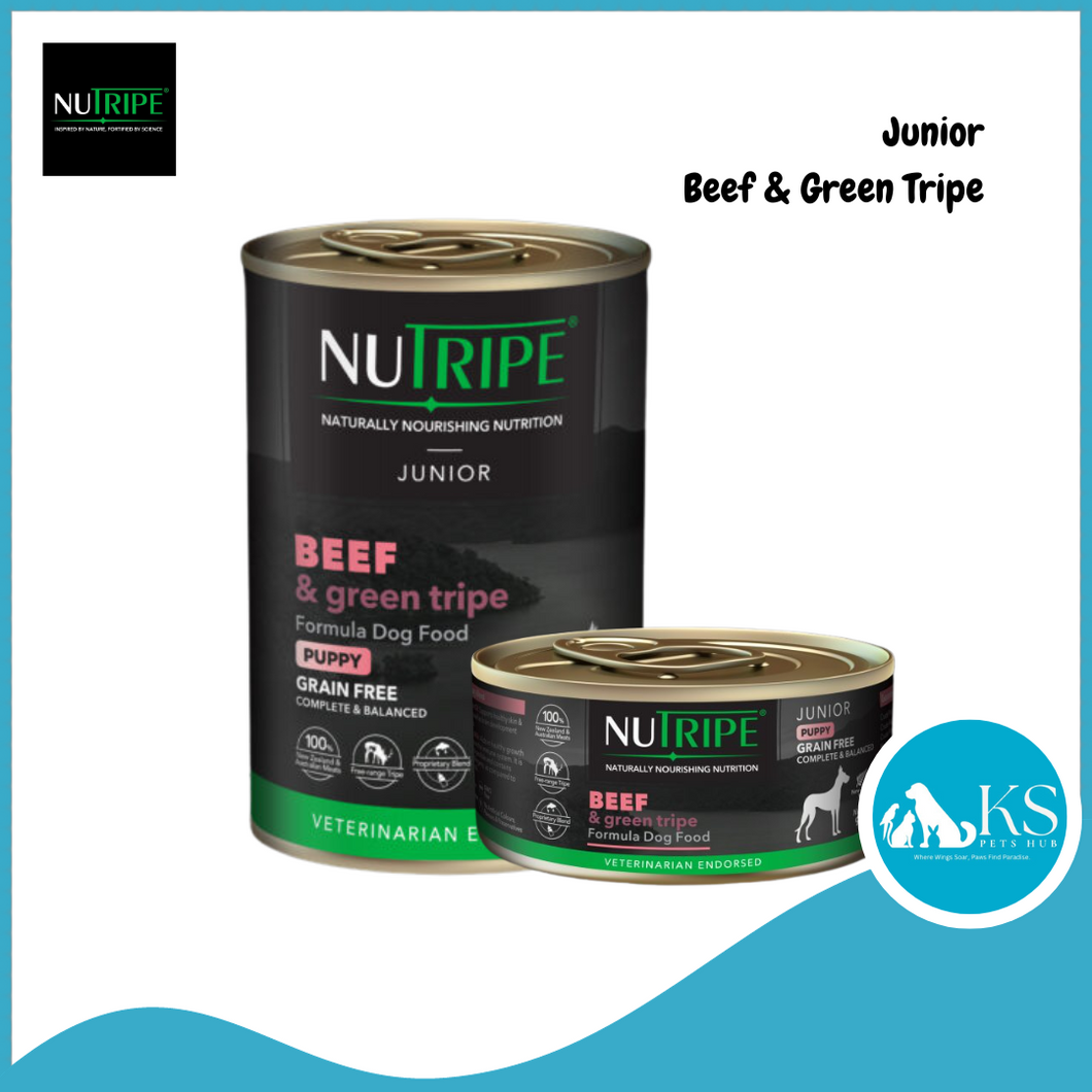 Nutripe Pure Dog Beef & Green Tripe Puppy 95g