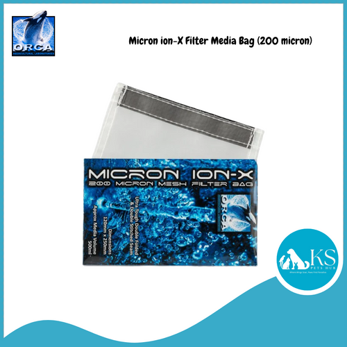 ORCA LABS Micron ion-X Filter Media Bag (200 micron) Fish & Aquatic