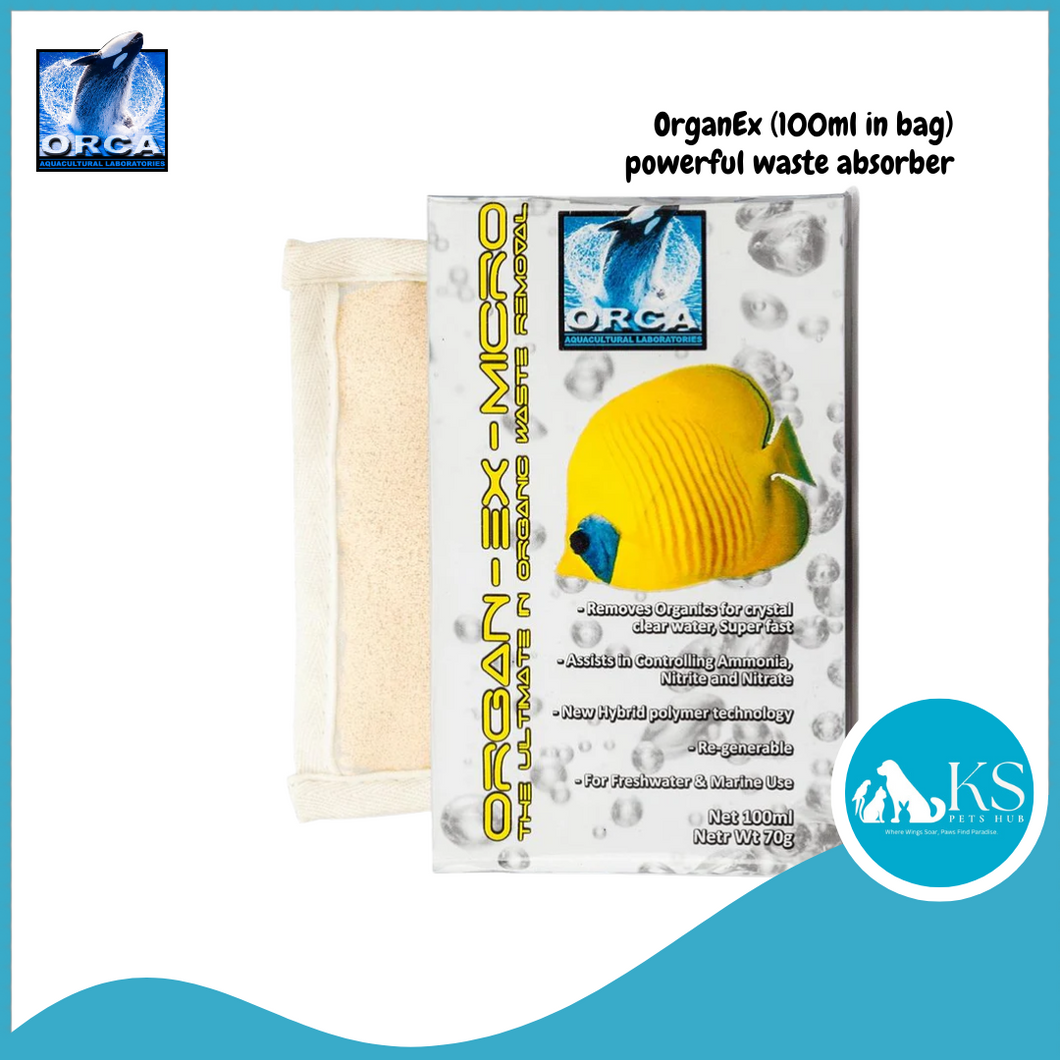 ORCA LABS OrganEx (100ml in bag) powerful waste absorber Fish & Aquatic