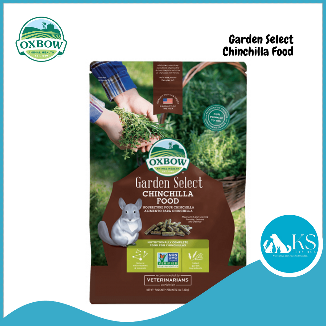 Oxbow Garden Select Chinchilla Food 3lb Small Animals Feed