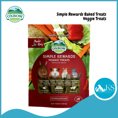 Oxbow Simple Rewards Veggie Treats Small Animal Feed