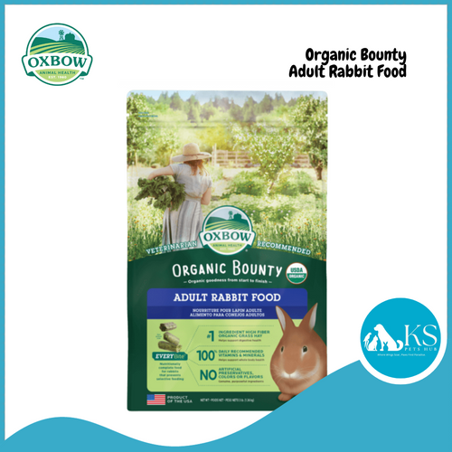 Oxbow Organic Bounty Adult Rabbit Food 1.36kg (3lb)