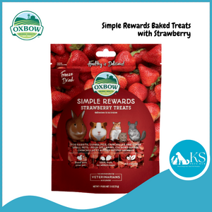 Oxbow Simple Rewards Assorted Flavors Barley Cranberry Strawberry Apple Banana Timothy Veggie Carrot Dill Bell Pepper Treats 1oz Small Animals Treats