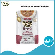 Load image into Gallery viewer, Purina Fancy Feast Broths Seafod Bisque &amp; Classic Wet Cat Food 40g x 16 pouches - Assorted Flavors