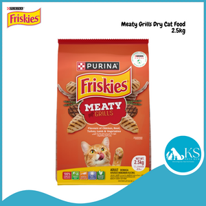 Purina Friskies Dry Cat Food 2.5kg - Seafood / Meaty Grills Assorted Flavors