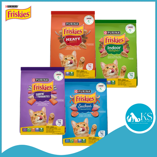Purina Friskies Dry Cat Food 1kg Assorted Flavors