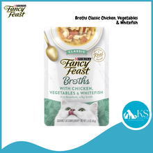 Load image into Gallery viewer, Purina Fancy Feast Broths Seafod Bisque &amp; Classic Wet Cat Food 40g x 16 pouches - Assorted Flavors