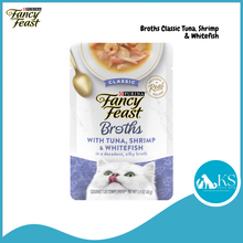 Load image into Gallery viewer, Purina Fancy Feast Broths Seafod Bisque &amp; Classic Wet Cat Food 40g x 16 pouches - Assorted Flavors