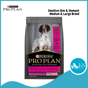 Purina Pro Plan Sensitive Skin & Stomach Medium & Large Breed Adult Dry Dog Food 3kg
