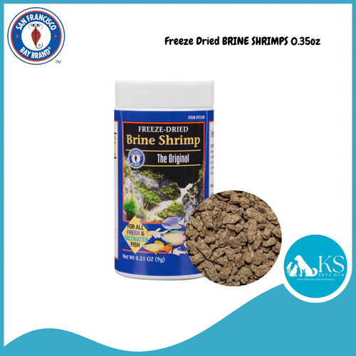 SFBB Freeze Dried BRINE SHRIMPS 0.35oz Fish & Aquatic