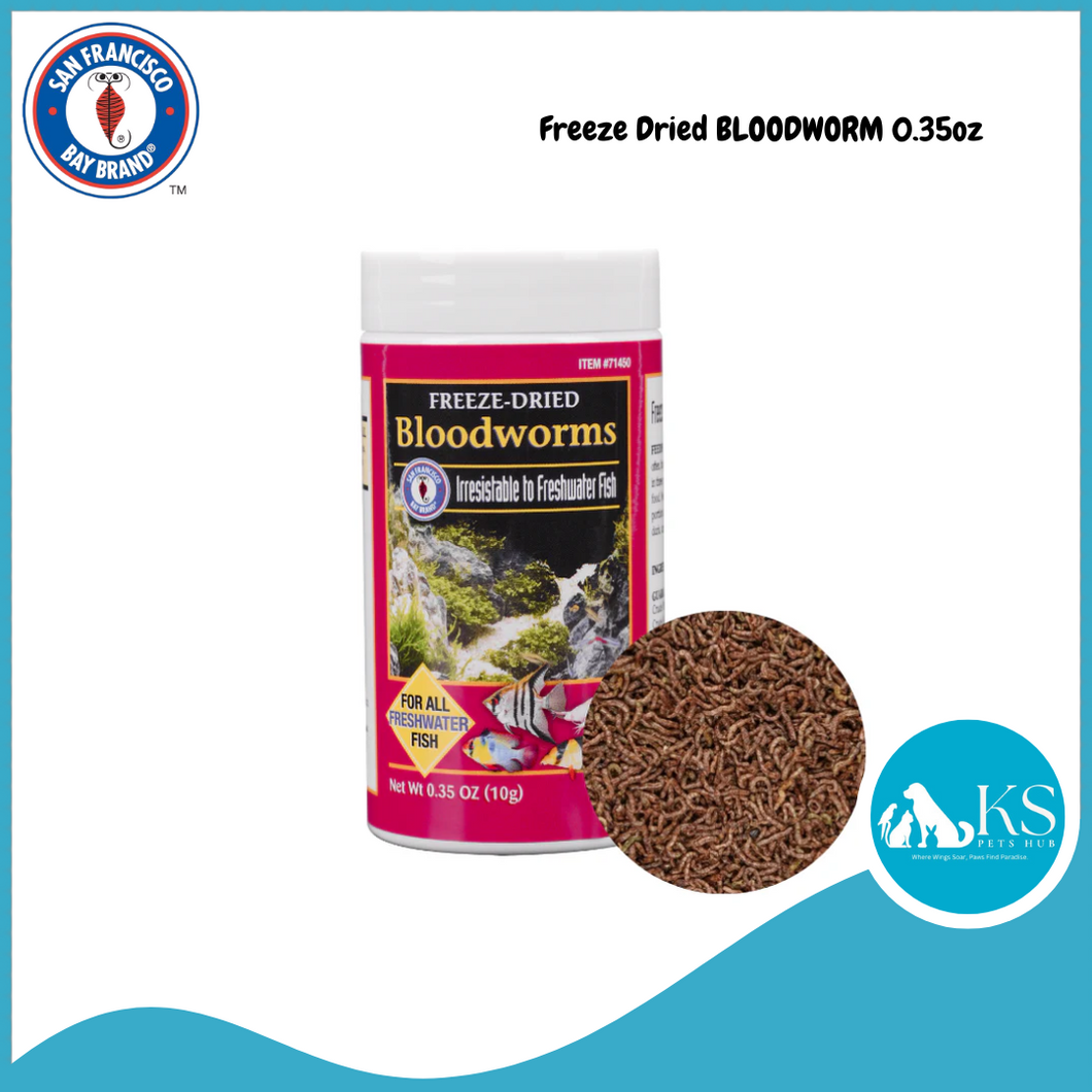 SFBB Freeze Dried BLOODWORM 0.35oz Fish & Aquatic