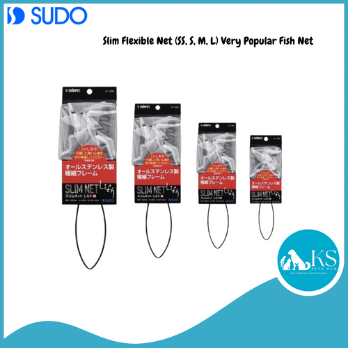 SUDO Slim Flexible Net (SS, S, M, L) Very Popular Fish Net Fish & Aquatic