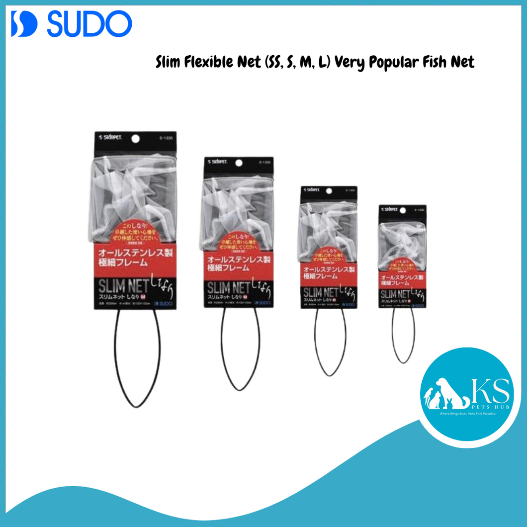 SUDO Slim Flexible Net (SS, S, M, L) Very Popular Fish Net Fish & Aquatic