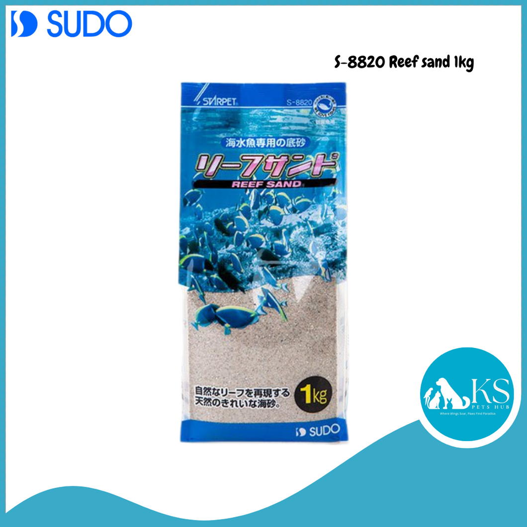 [ 1kg ] SUDO Assorted Gold Fish Reef Turtle River Black Pink Orange White Sand 1kg Fish & Aquatic