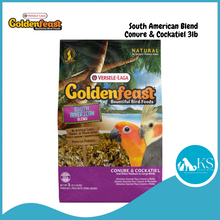 Load image into Gallery viewer, Versele-Laga GoldenFeast South American Blend Conure &amp; Cockatiel 3lb Bird Food