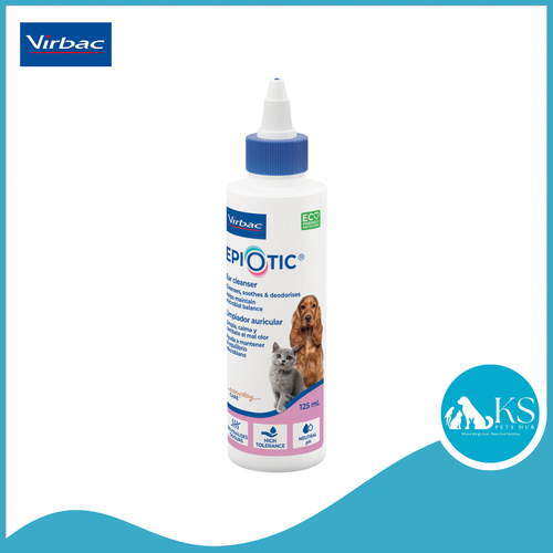 Virbac EPI-OTIC Ear Cleaner Cleanser 125ml for Dogs / Cats
