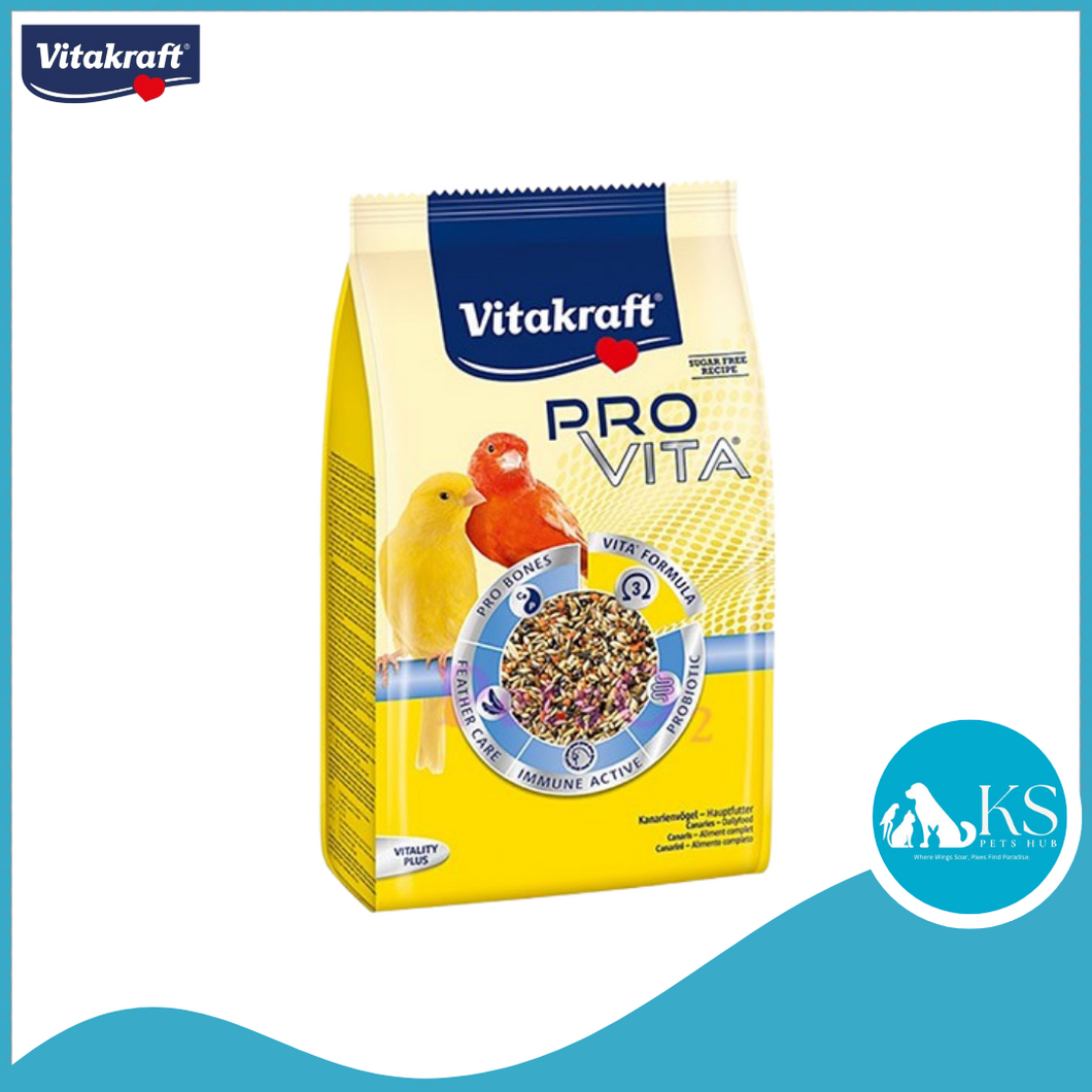 Vitakraft Birds Pro Vita Canary/Budgie/Lovebirds/Cockatiel/Cocktoo 800g/ Parrot 750g Bird Fodd