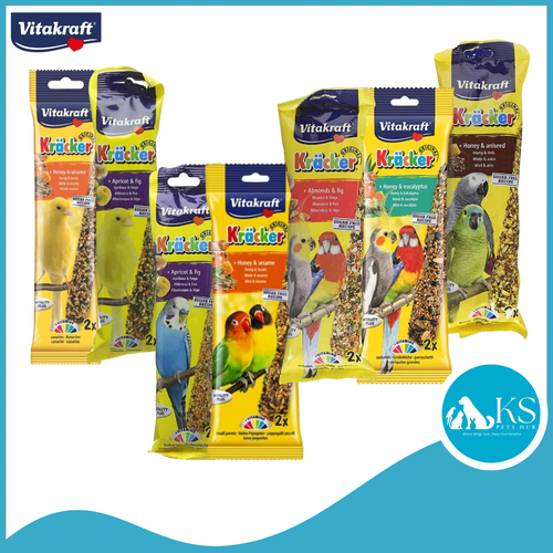 Vitakraft Birds Kracker Original Parrot Bird Feed - Assorted Sizes / Flavors